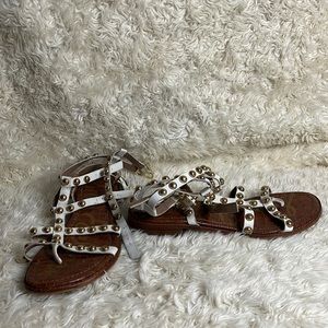 Sam Edelman white Gladiator Sandals.